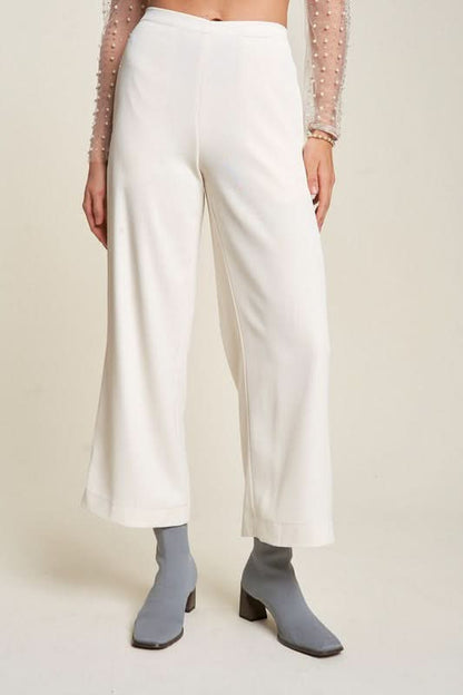 Davi & Dani Chic Wide Leg Trousers