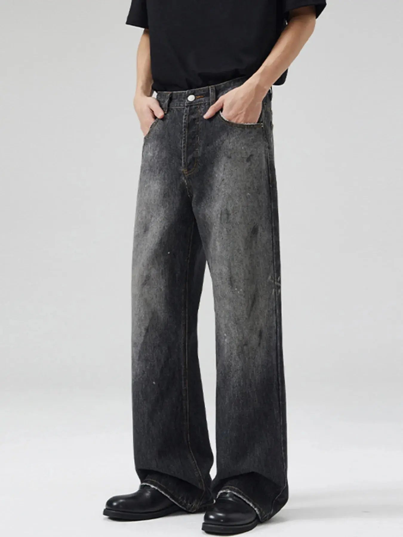 Men's Full Size Vintage Wide Leg Jeans Plus Size Simply Love