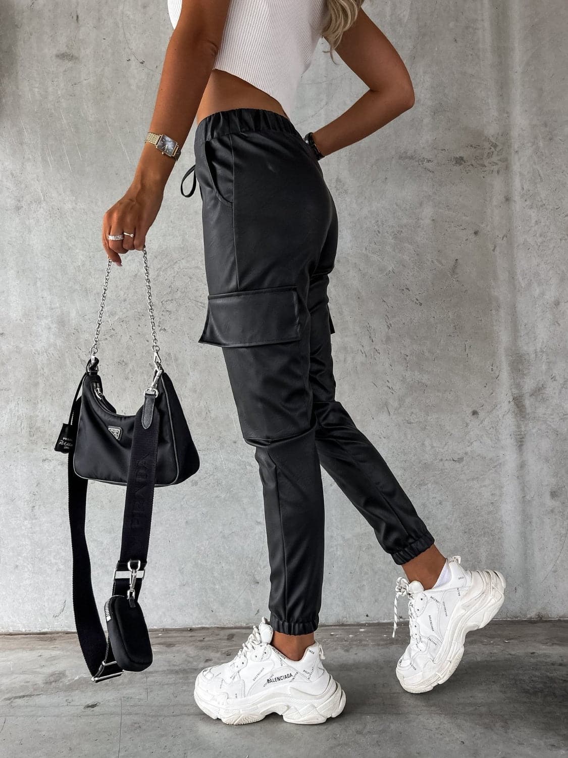 Drawstring Pants with Pockets.