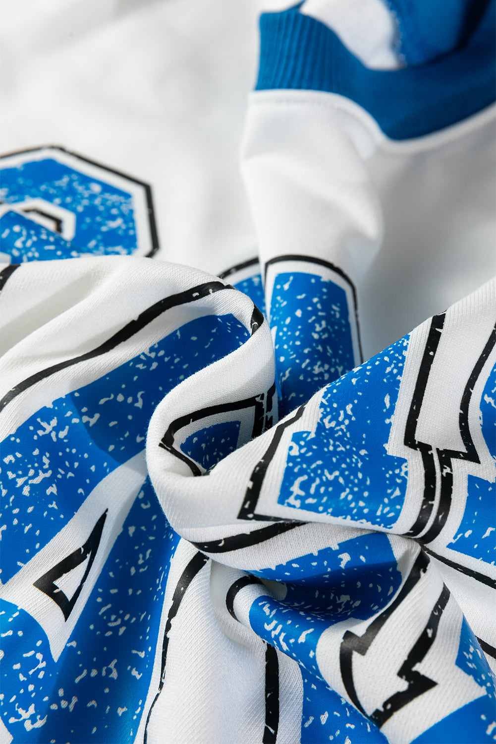 White Game Day Letter Graphic Varsity Striped Sweatshirt Dear-Lover Dropshipping