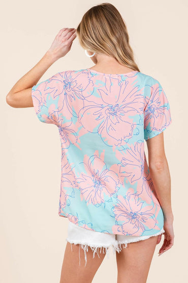 Floral Whimsy Short Sleeve Tee.