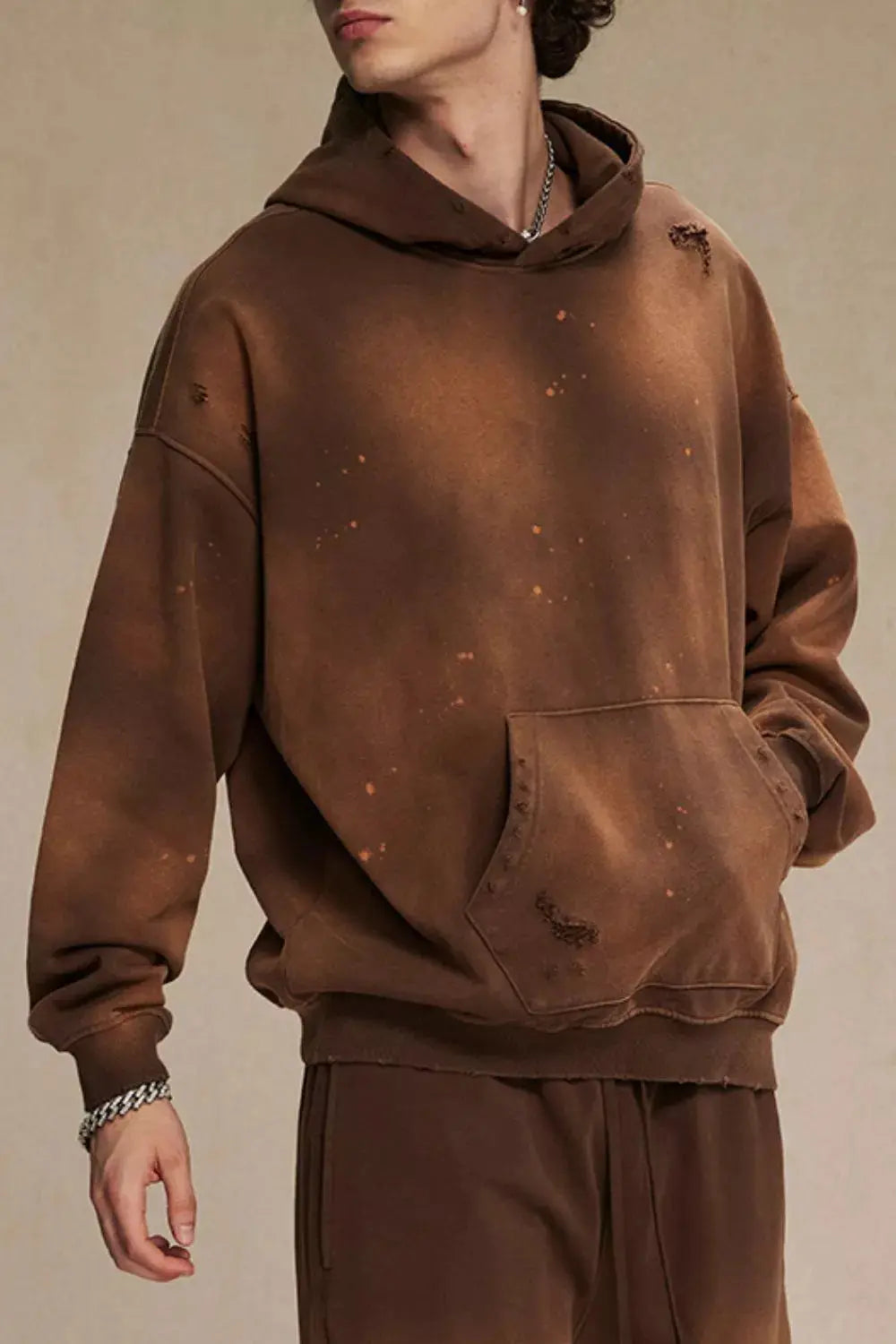 Men's Plus Size Drawstring Kangaroo Pocket Hoodie Simply Love