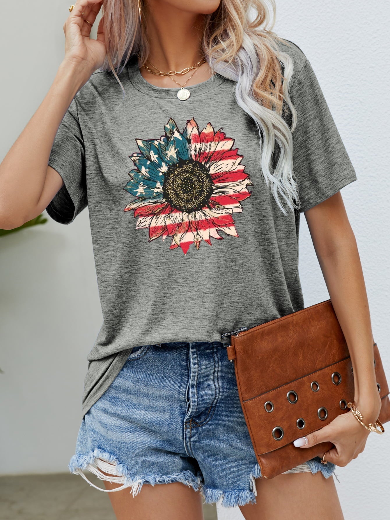 Simply Love: Patriotic Flower Graphic Tee