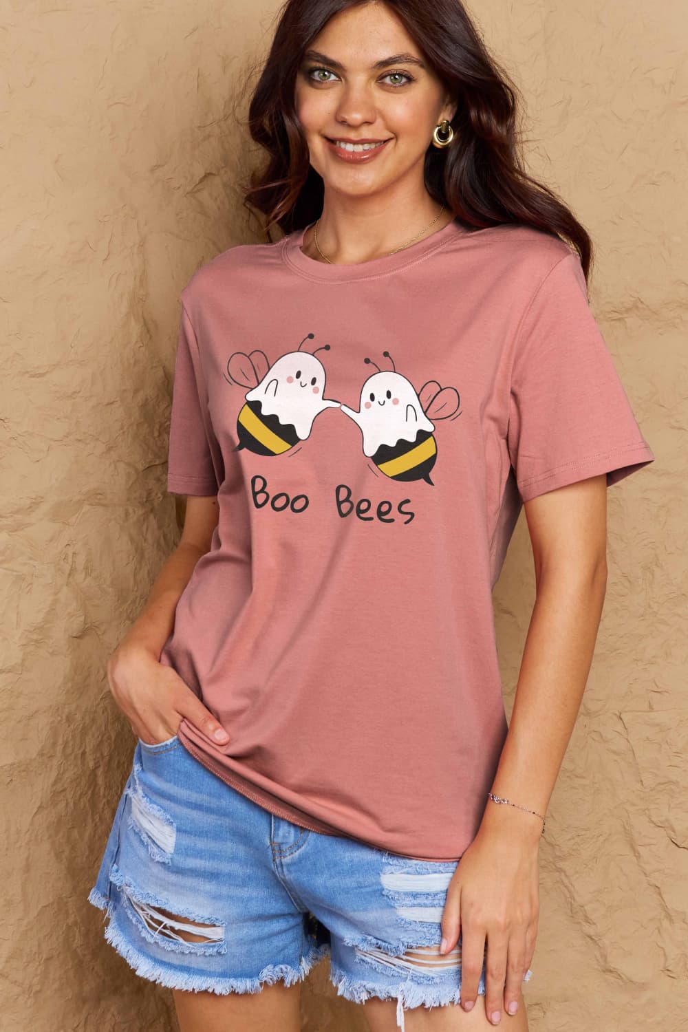 Simply Love Full Size BOO BEES Graphic Cotton T-Shirt Simply Love