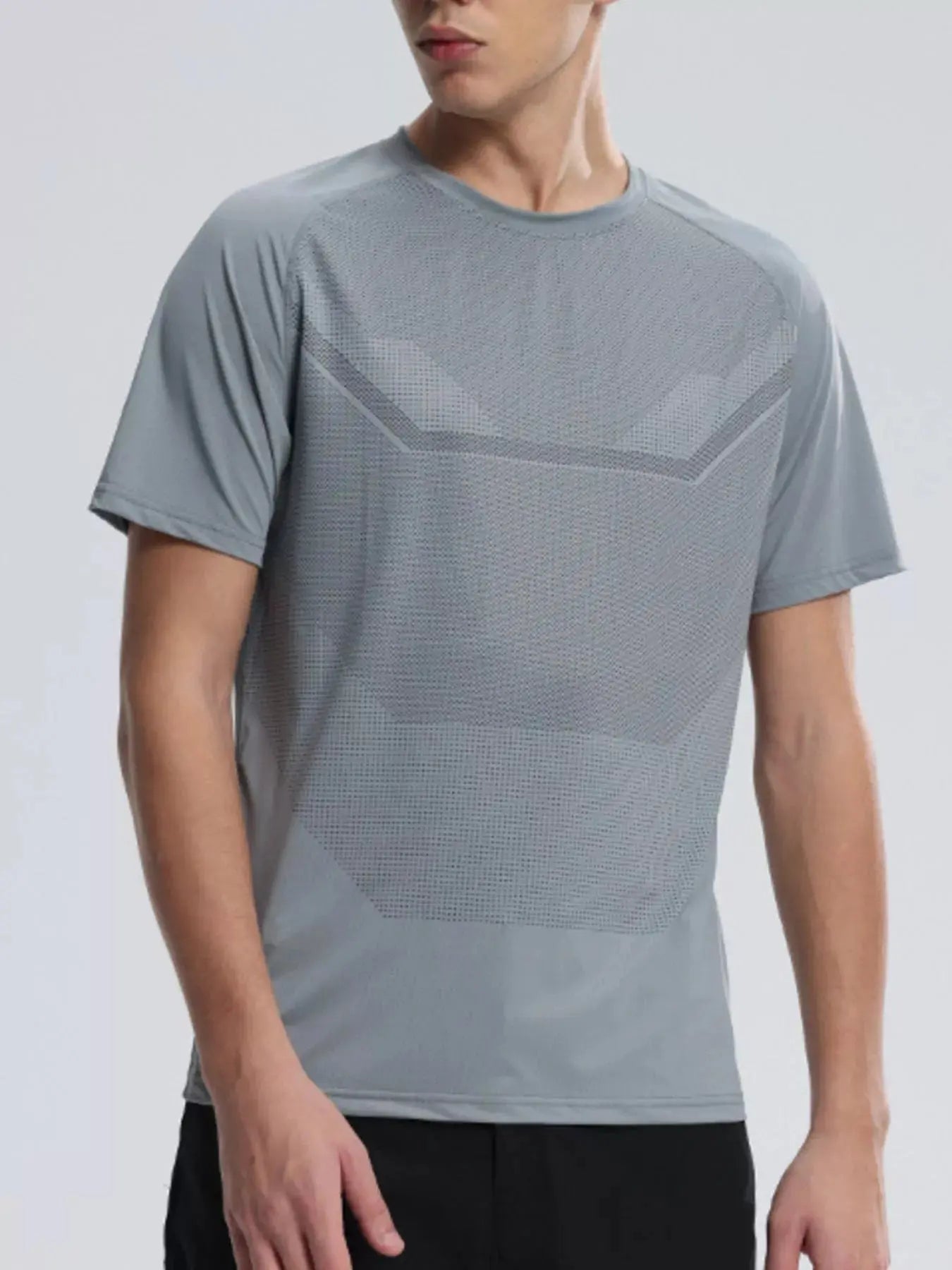 Men's Plus Size Round Neck Athletic T-Shirt Simply Love