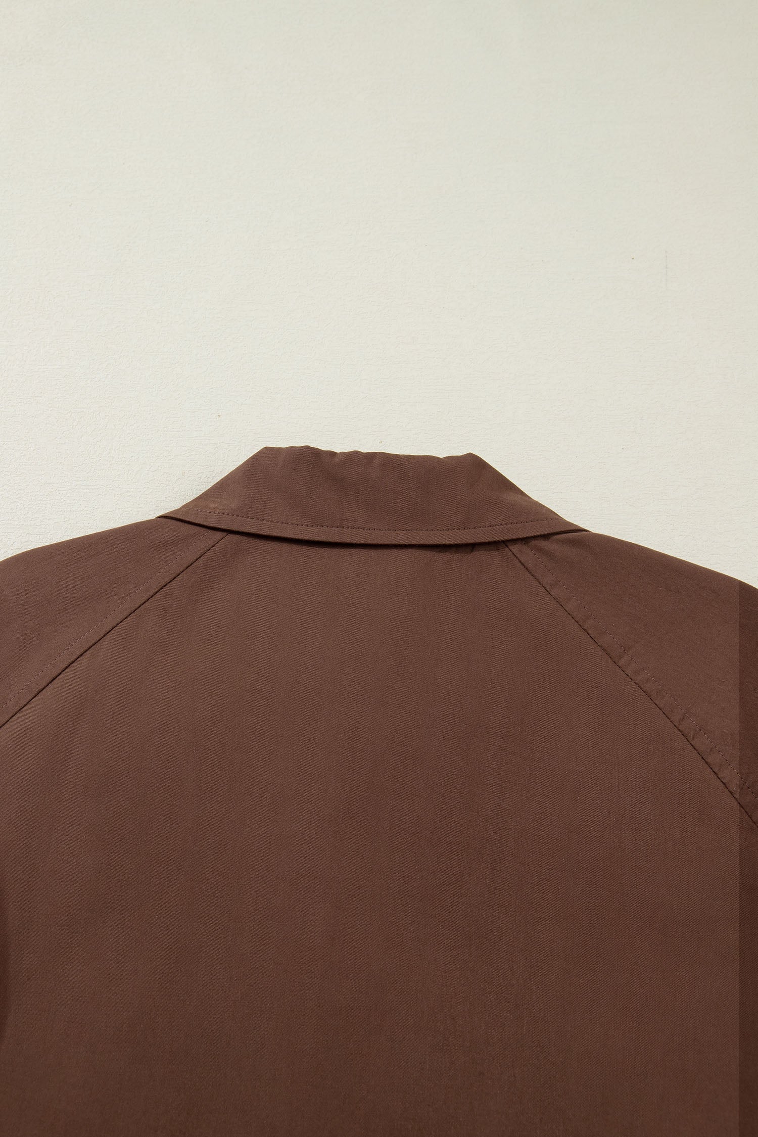 Dark Brown Collared Leopard Patchwork Liner Buttoned Jacket Chic Dear-Lover Dropshipping