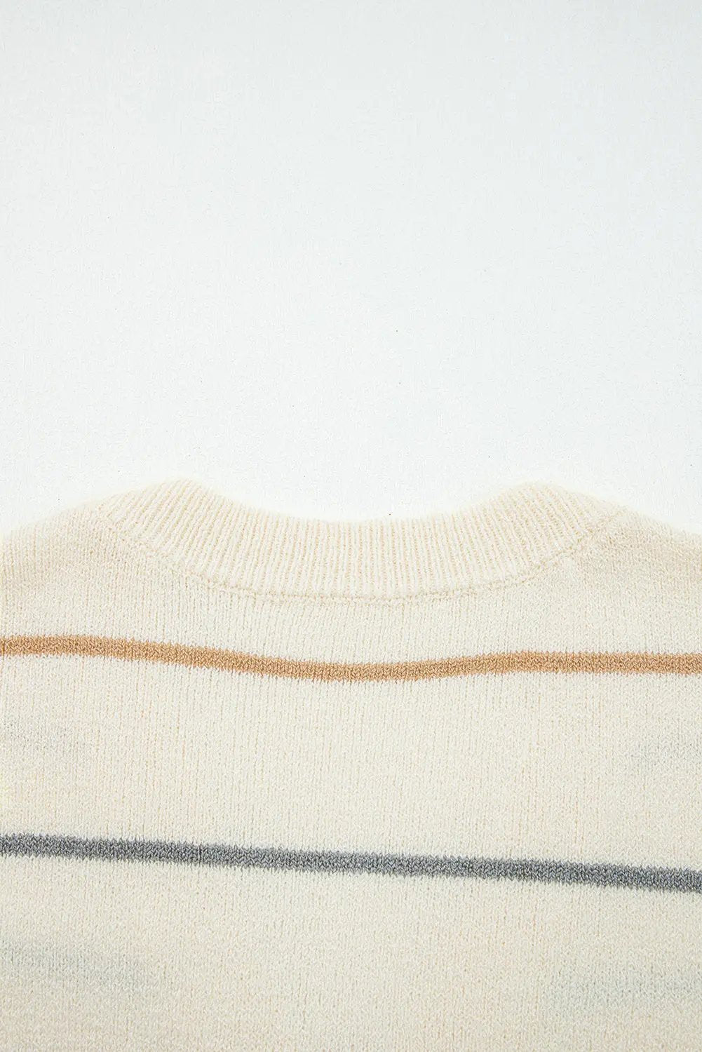 Multicolour Striped Buttoned V Neck Drop Shoulder Cardigan Dear-Lover Dropshipping