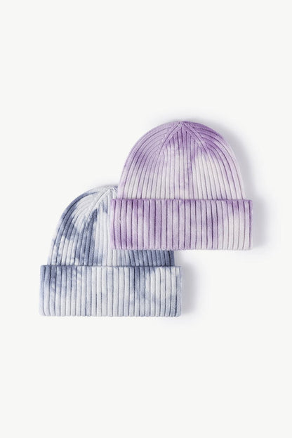 Tie-Dye Ribbed Cuffed Beanie.