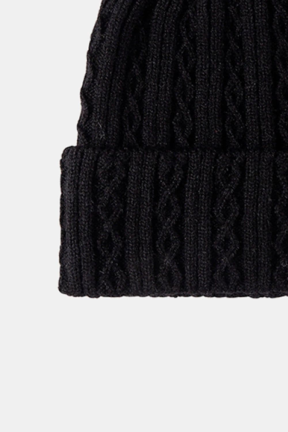 Mixed Knit Cuff Beanie.