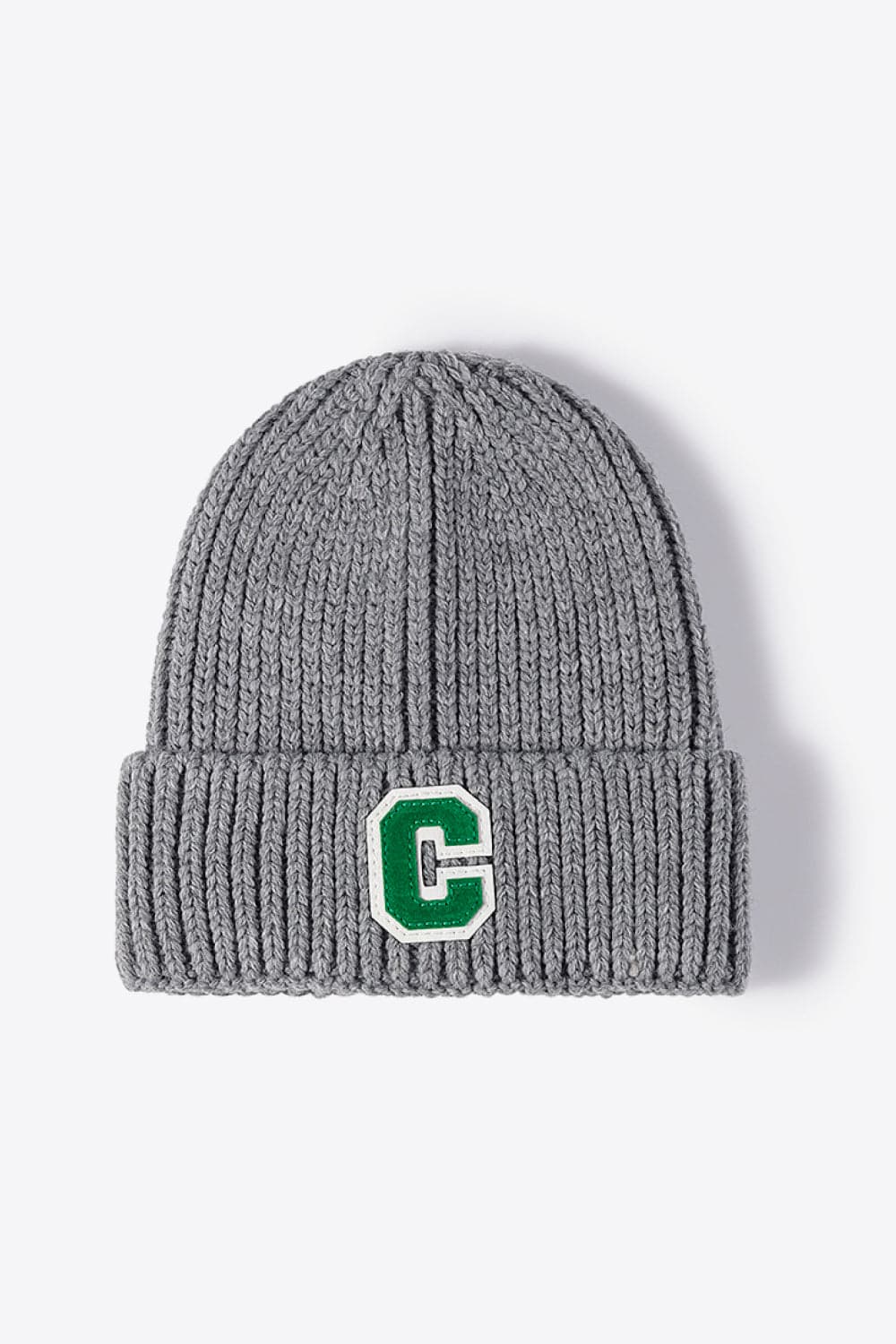 Letter C Patch Cuffed Beanie.