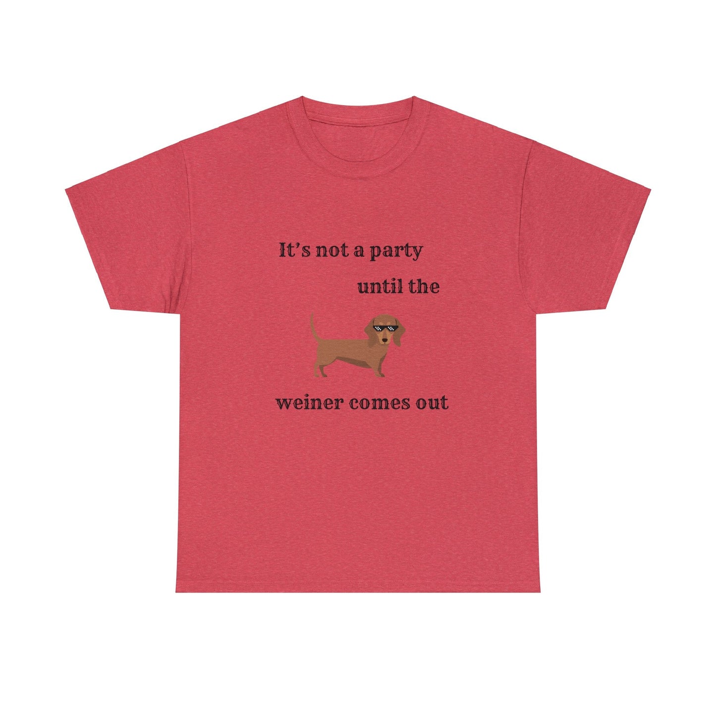 Dachshund Weiner Party Short Sleeve Tee
