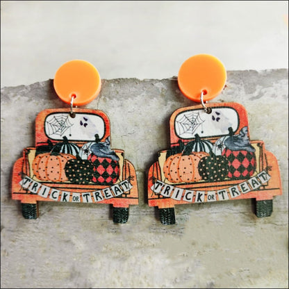 Spooktacular Halloween dangle earrings