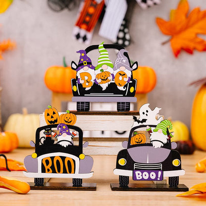 Halloween car-shaped ornaments set