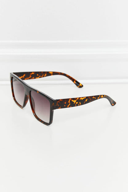 Tortoiseshell Square Full Rim Sunglasses.