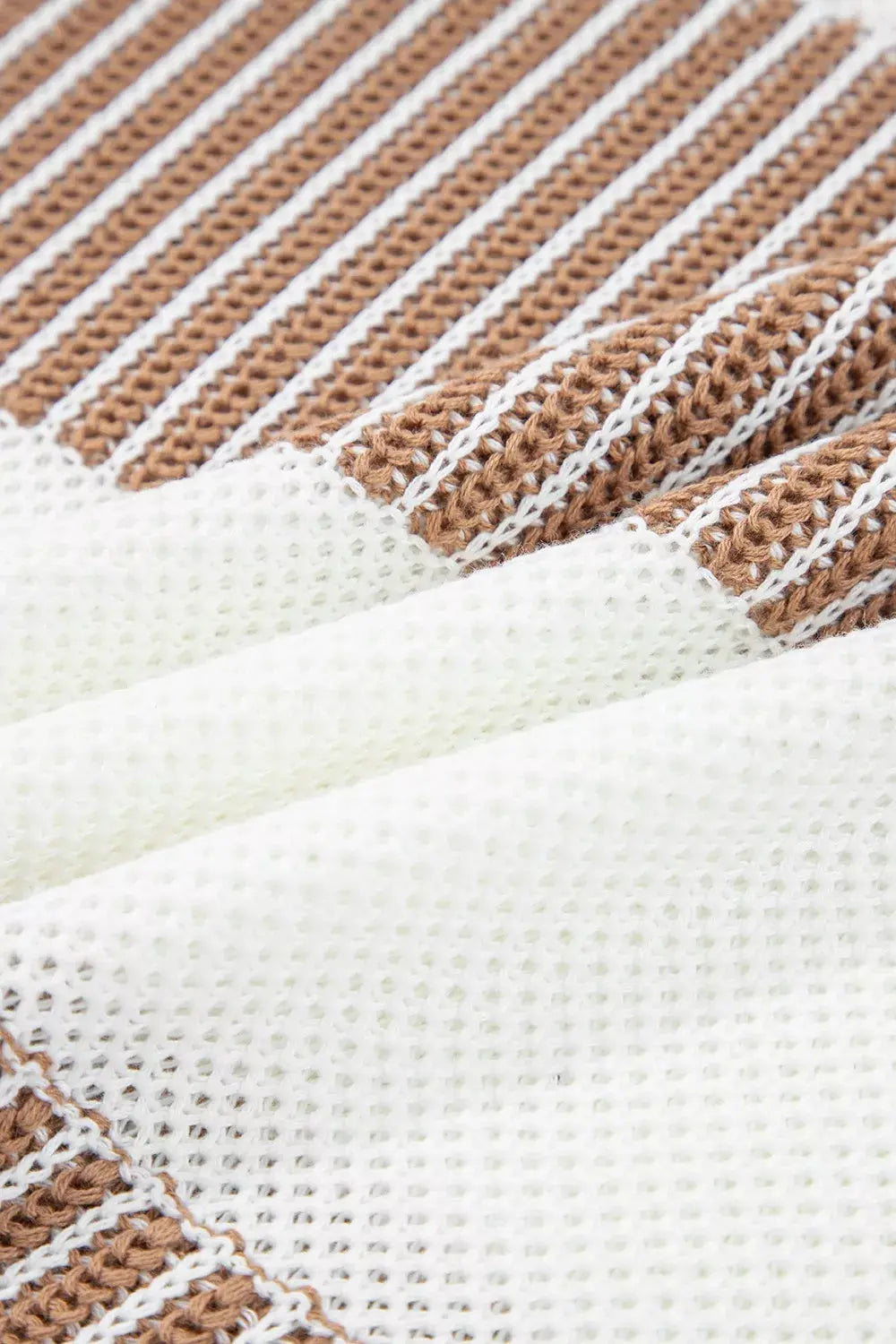 Striped Knit Long Sleeve Sweater Simply Love