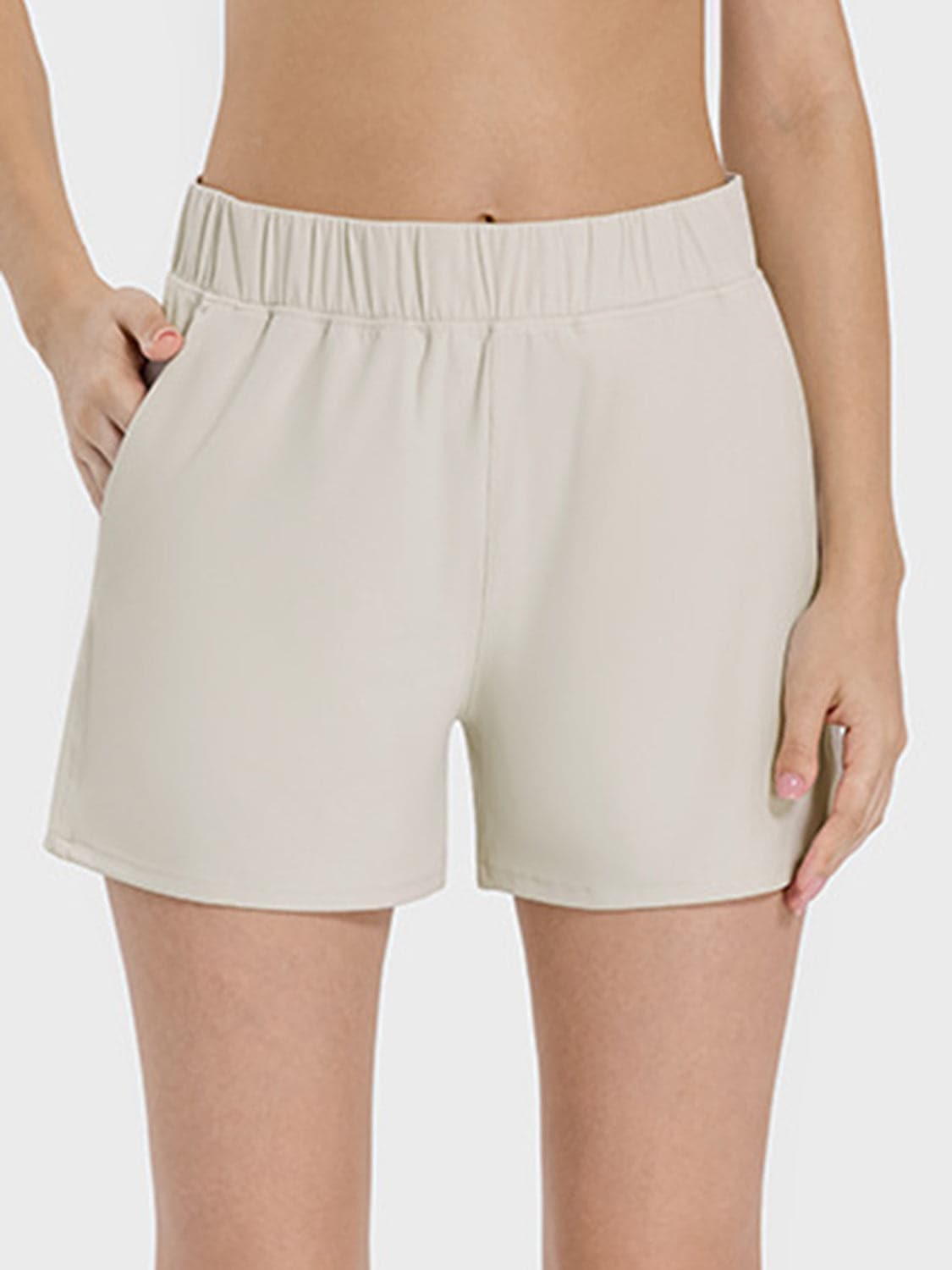 Elastic Waist Active Shorts.