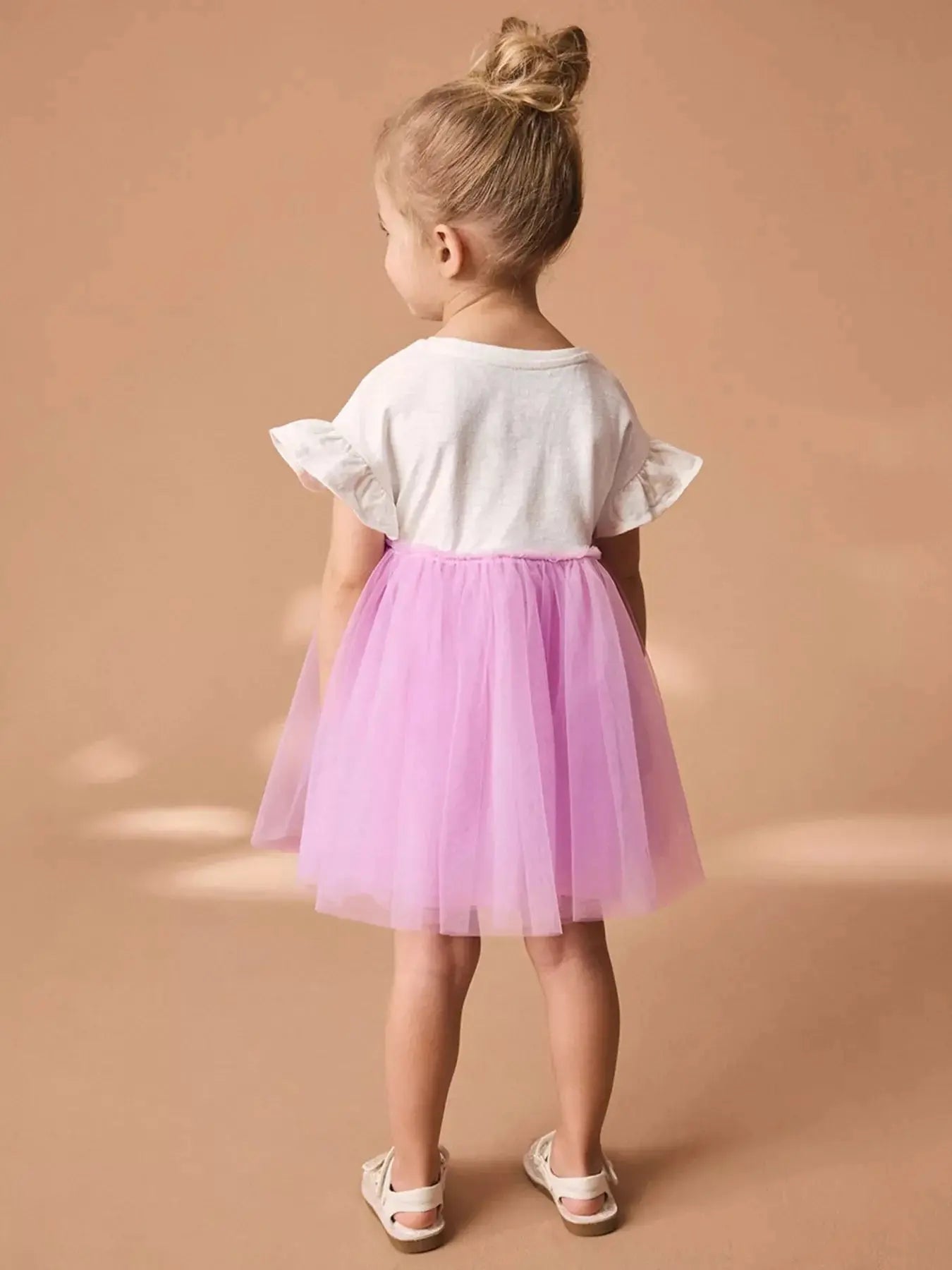 Children's Round Neck Ruffled Tulle Dress Simply Love