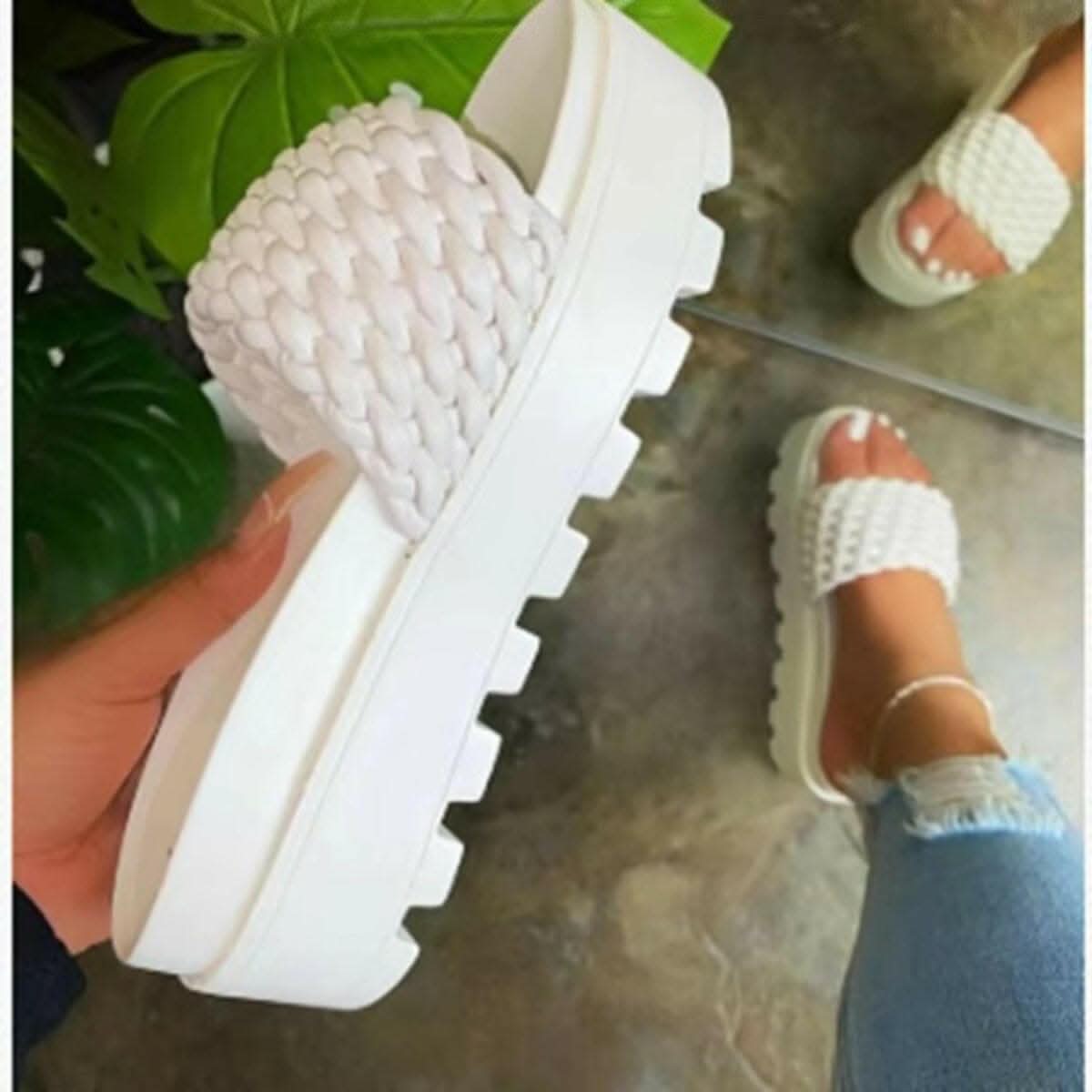 Chic open toe platform sandals - Love Salve 