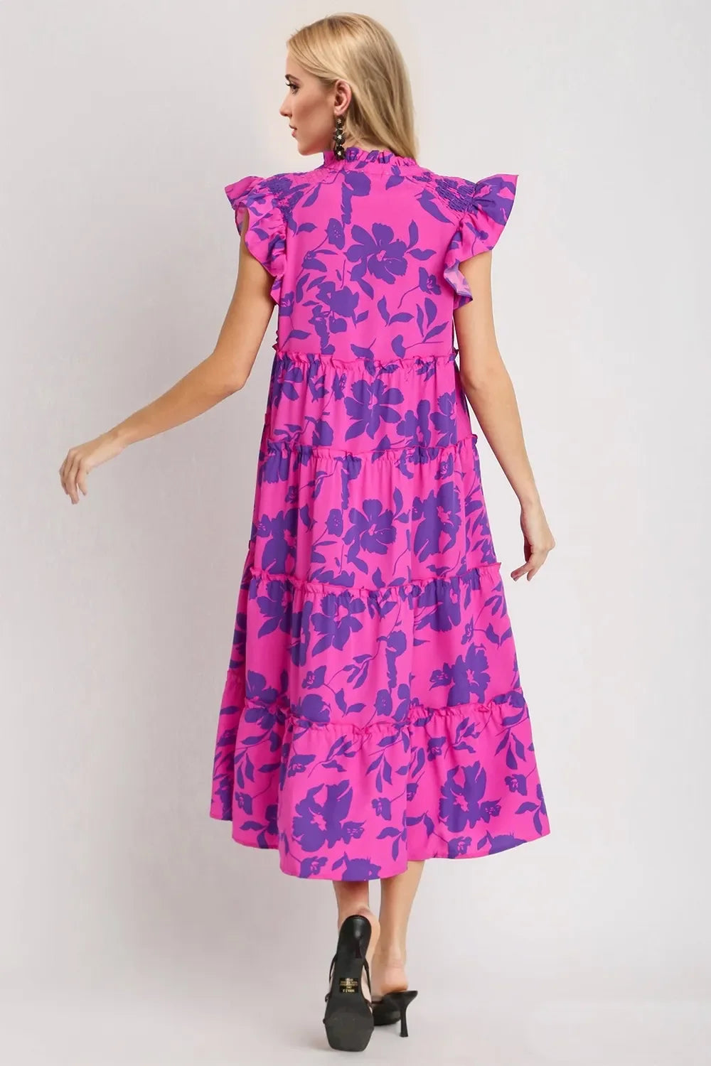 Double Take: Ruffled Midi Dress