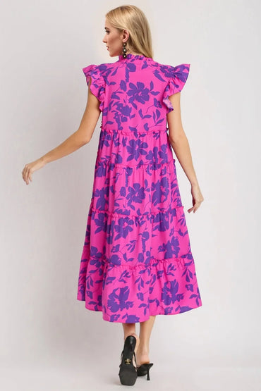 Double Take: Ruffled Midi Dress