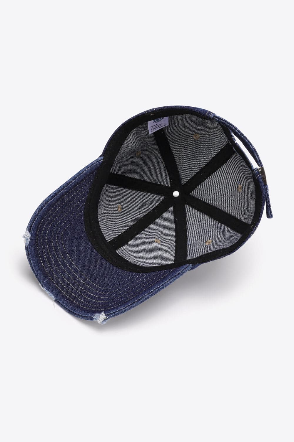 Distressed Adjustable Baseball Cap.