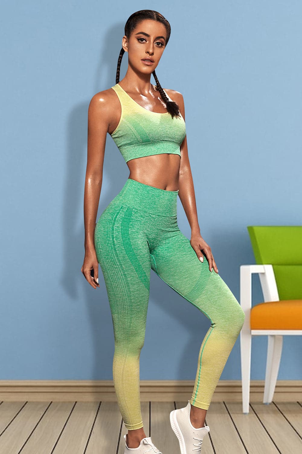 Gradient Sports Tank and Leggings Set.