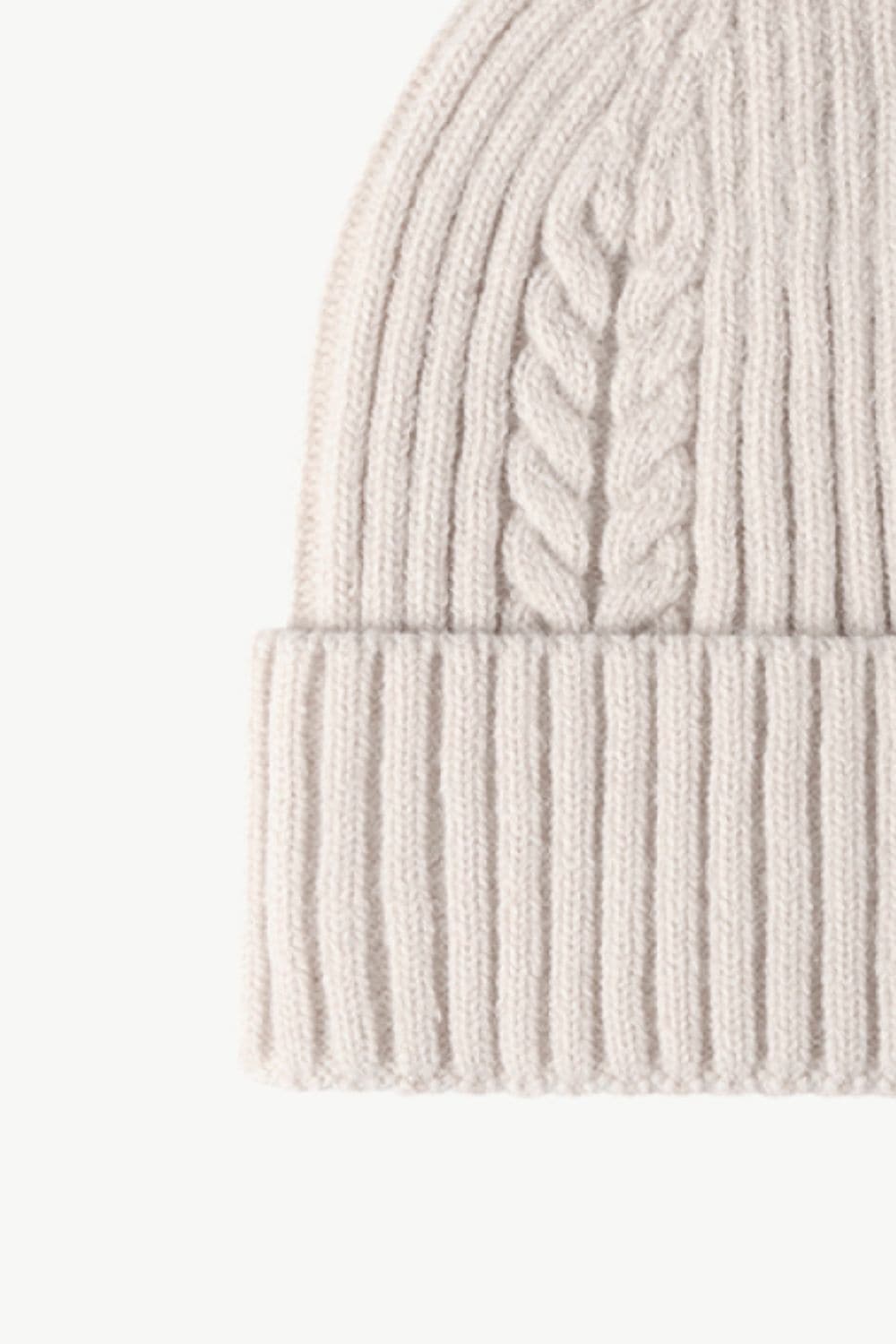 Cable-Knit Cuff Beanie.