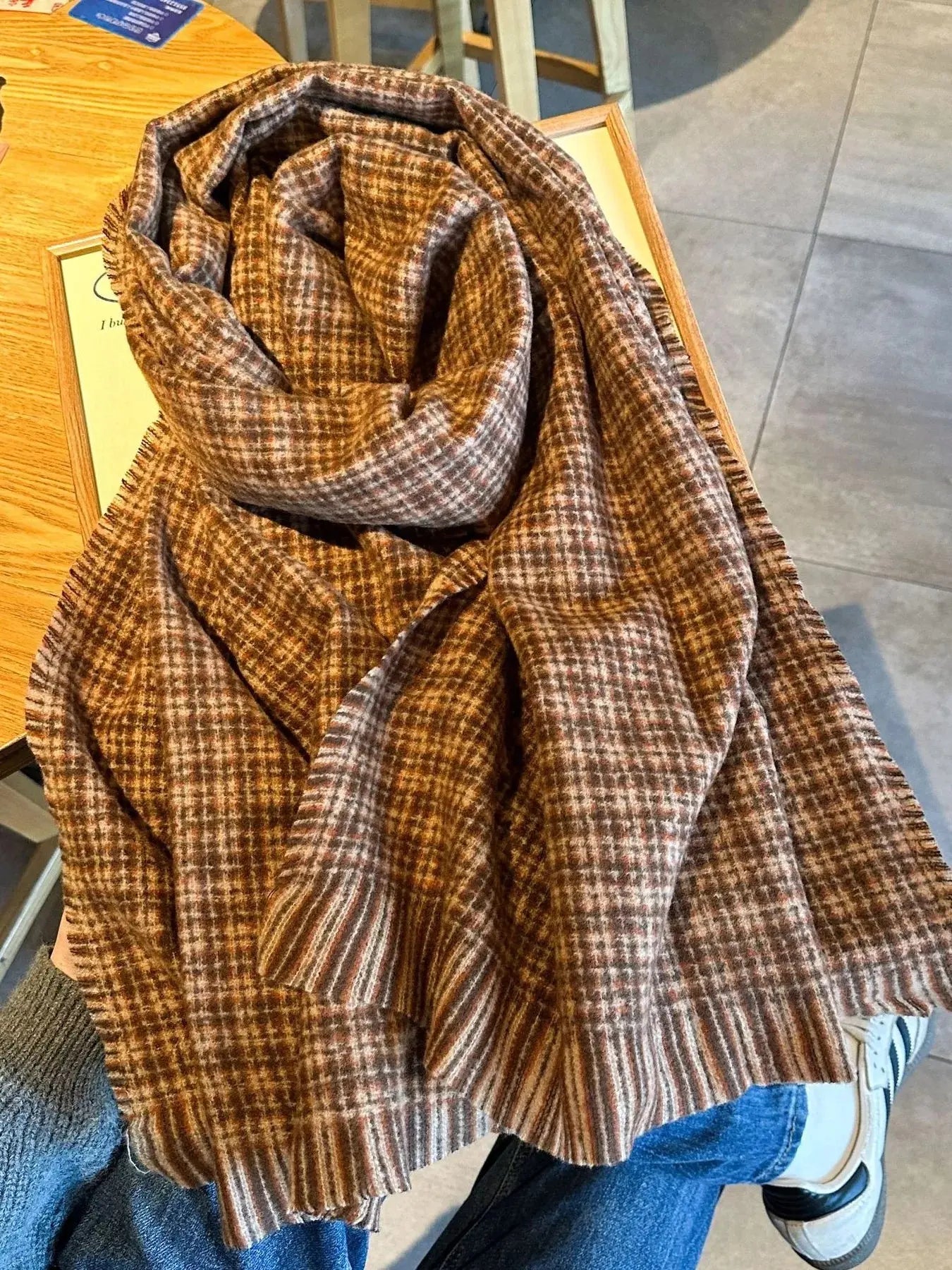 Plaid Warm Scarf Simply Love