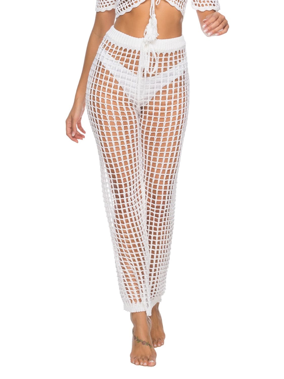 Cutout High Waist Swim Pants.