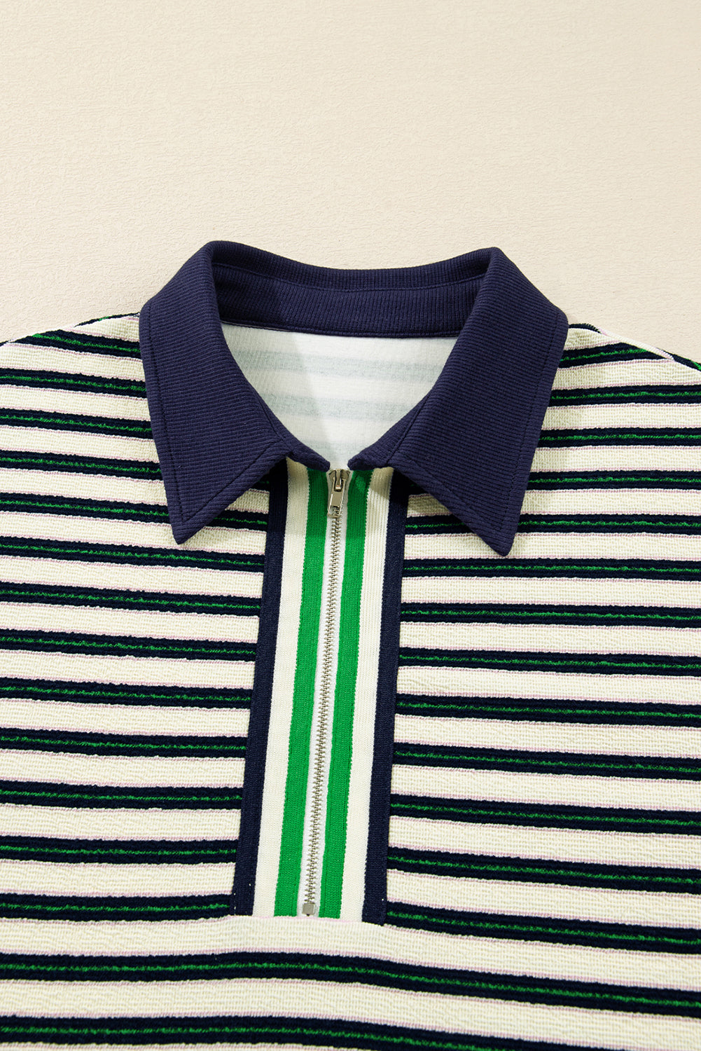 Dear-Lover Blue Striped Top Women's Daily Wear V-Neck Long Sleeve Casual Top Dear-Lover Dropshipping