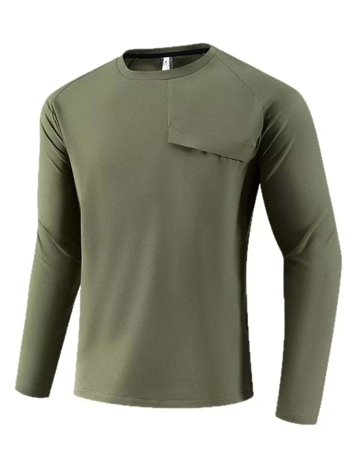Men's Plus Size Long Sleeve T-Shirt with Pocket Simply Love