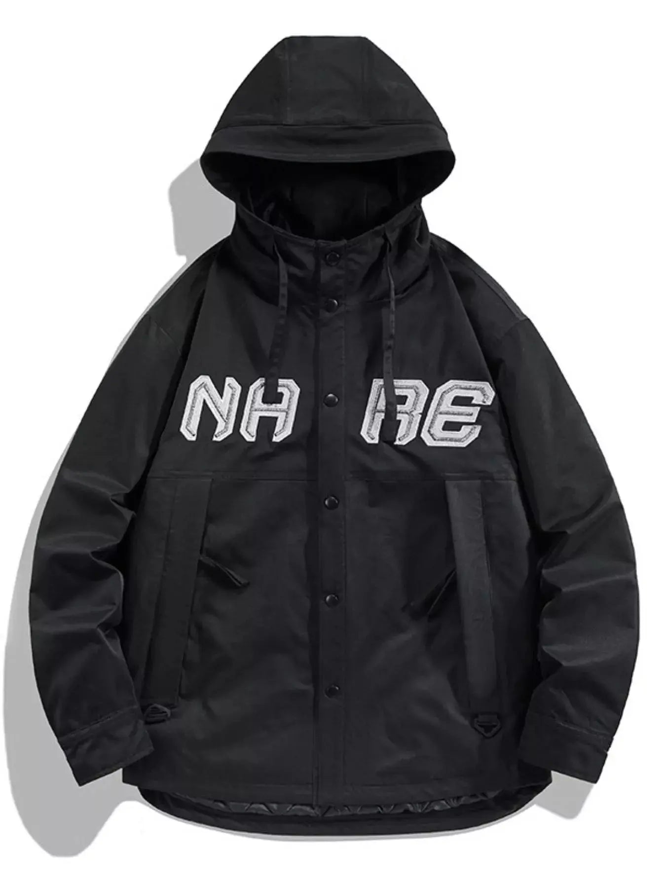 Men's Plus Size Snap Down Long Sleeve Hooded Jacket Simply Love