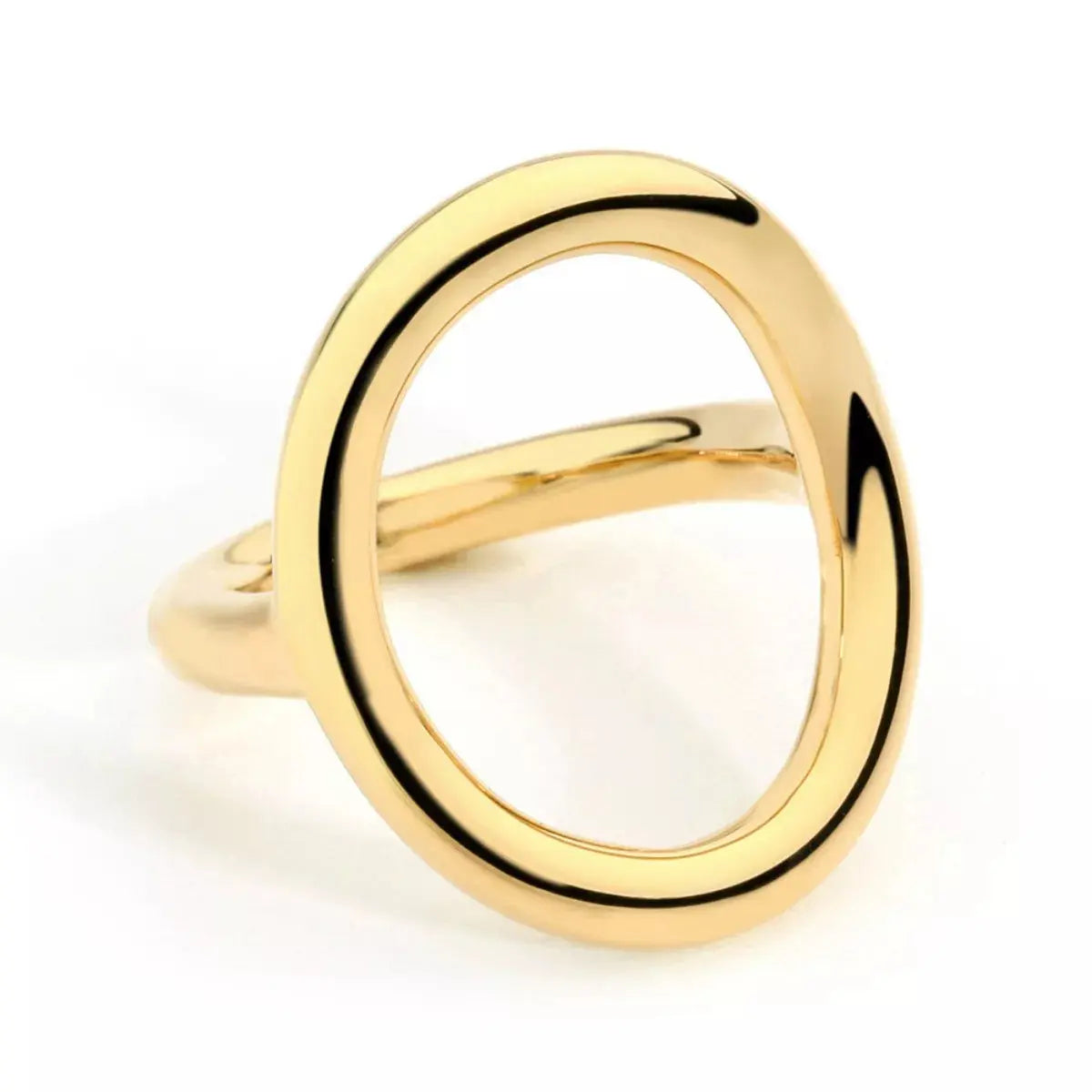 18K Gold-Plated Copper Round Ring Simply Love