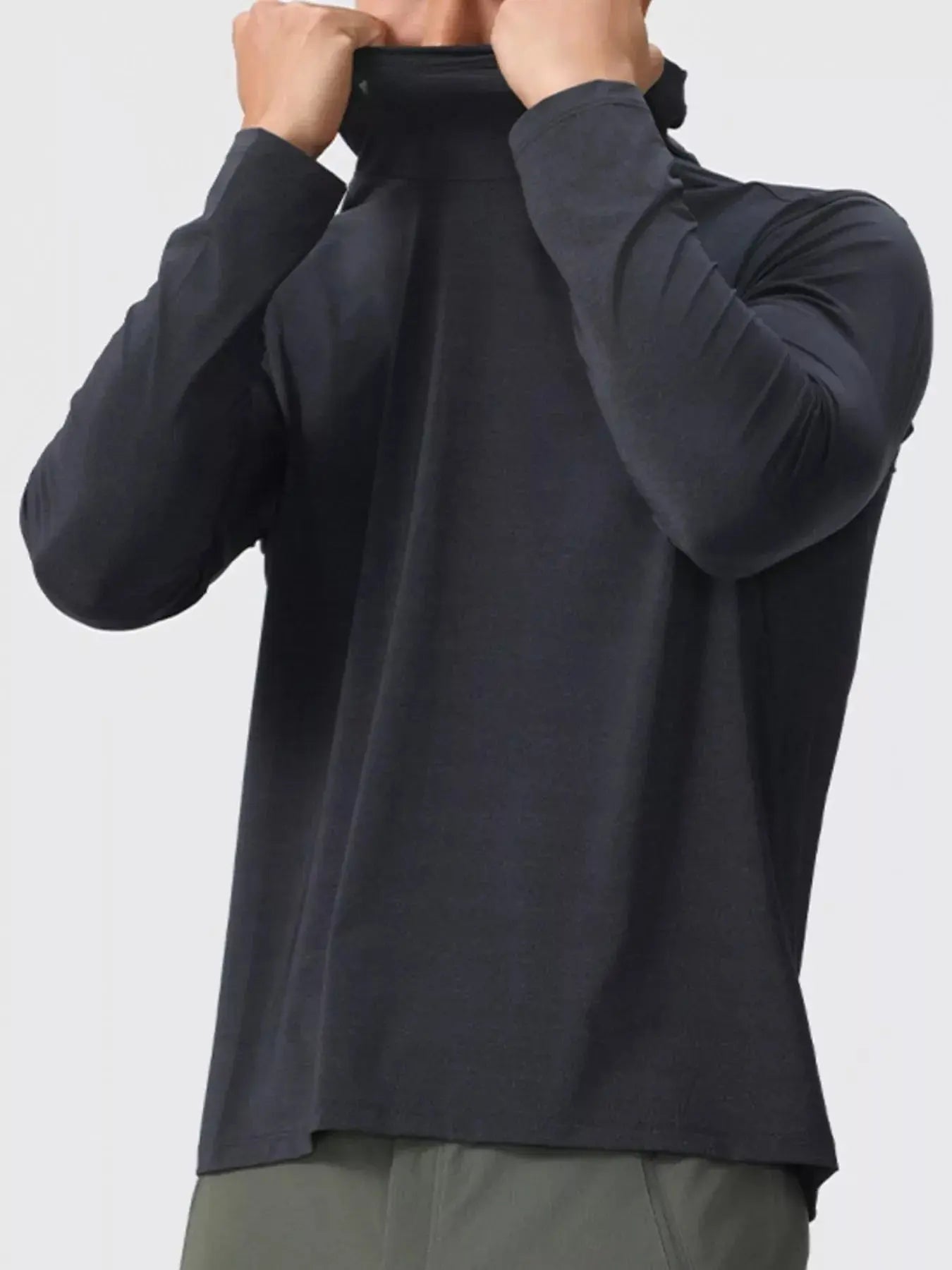 Men's Solid Color Long Sleeve Hoodie Simply Love