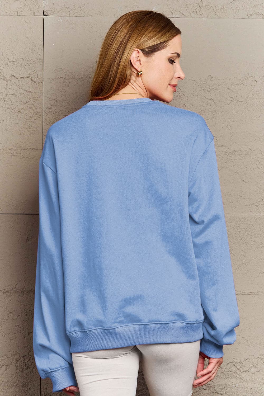 Simply Love Full Size YEEHAW Graphic Round Neck Sweatshirt.