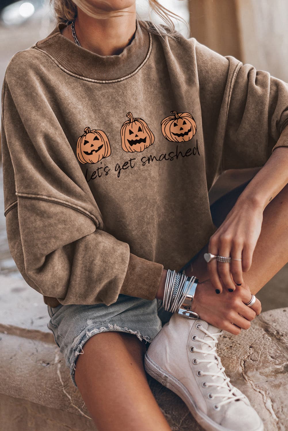 Cheers to the night graphic sweatshirt