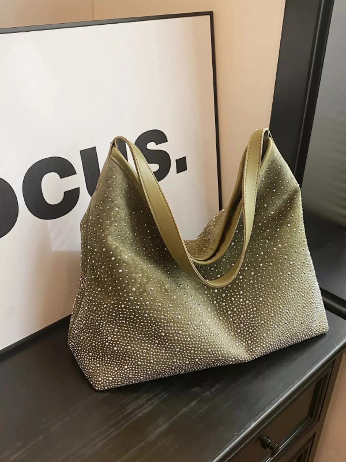 Rhinestone Tote Bag Simply Love
