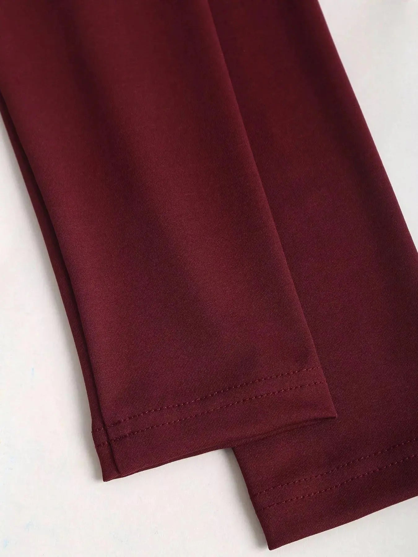 Elegant Ruched Long Sleeve Top with Buckle Detail Simply Love