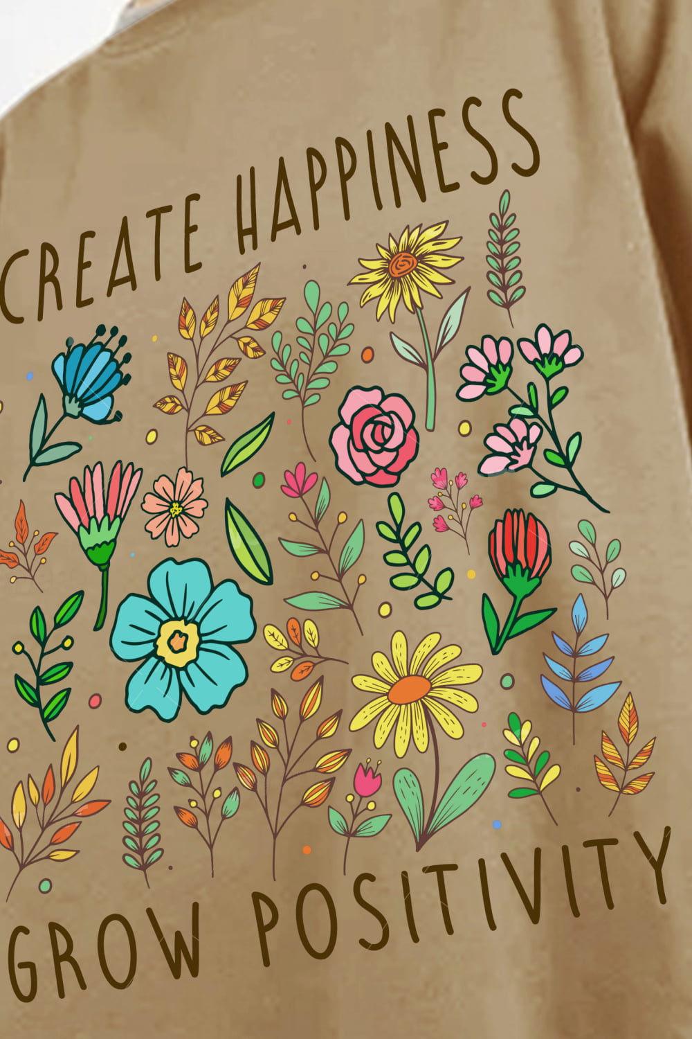 Simply Love: Happy Graphic Sweatshirt