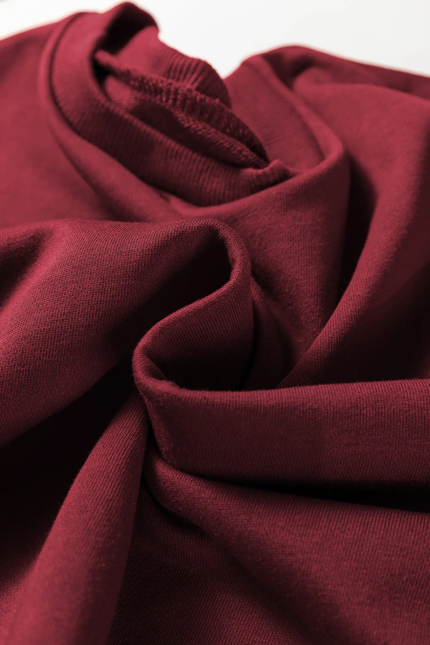 Burgundy Varsity Striped ThreeQuarter Sleeve Pullover Drawstring Sweatpants Set Dear-Lover Dropshipping