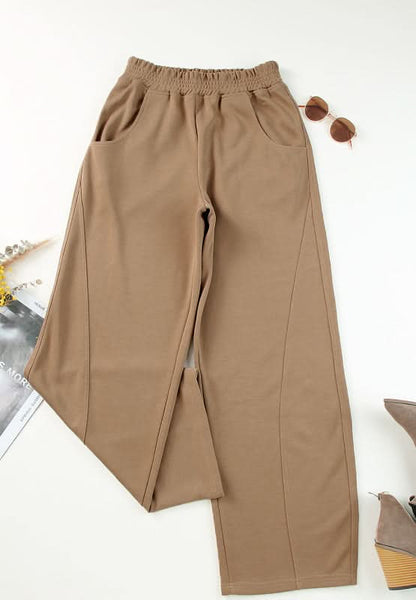 Cozy Pocketed Elastic-Waist Lounge Pants