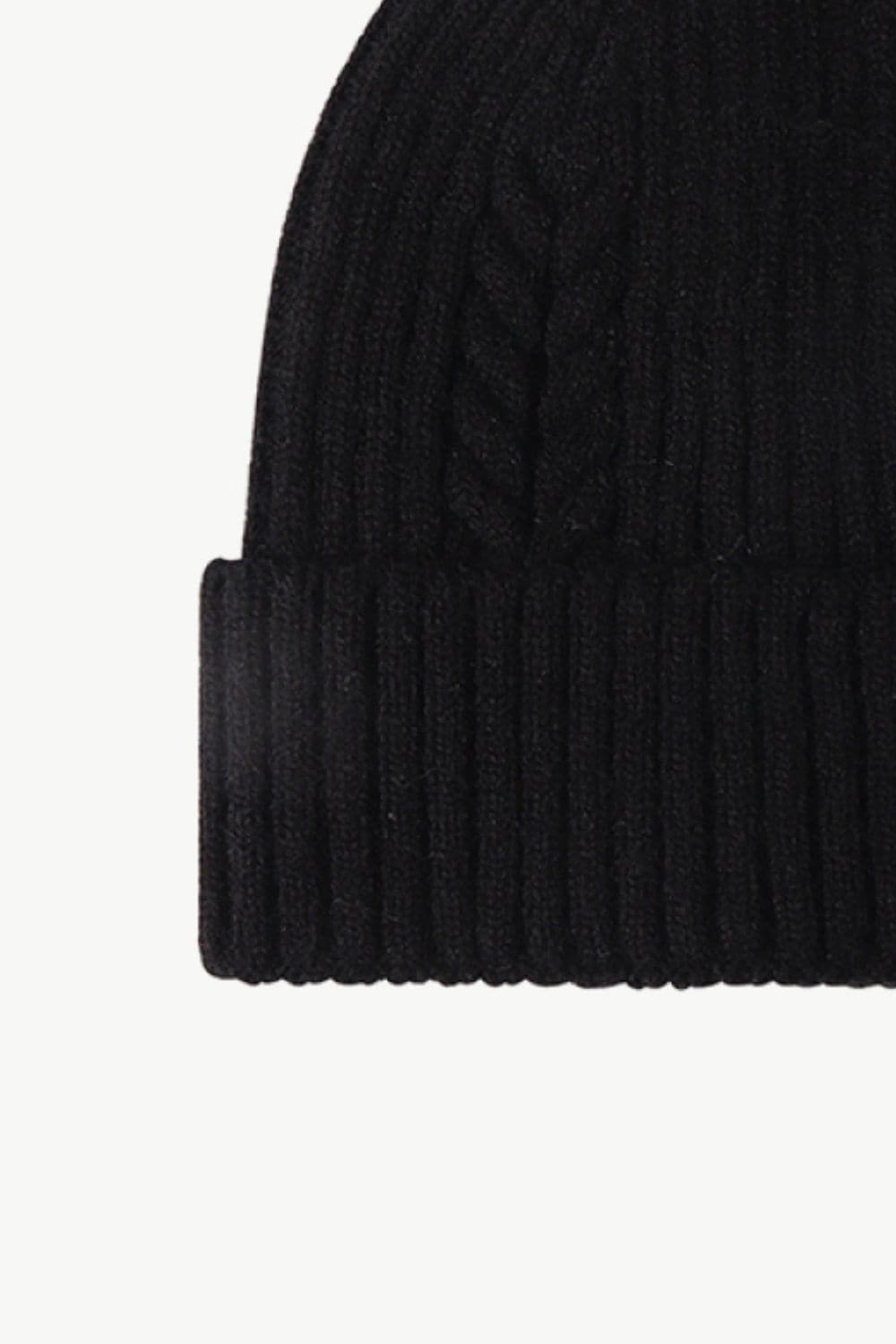 Cable-Knit Cuff Beanie.