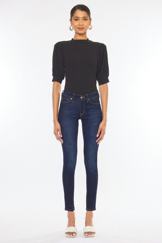 Mid Rise Basic Super Skinny Jeans KanCan Coco’s Tee Boutique