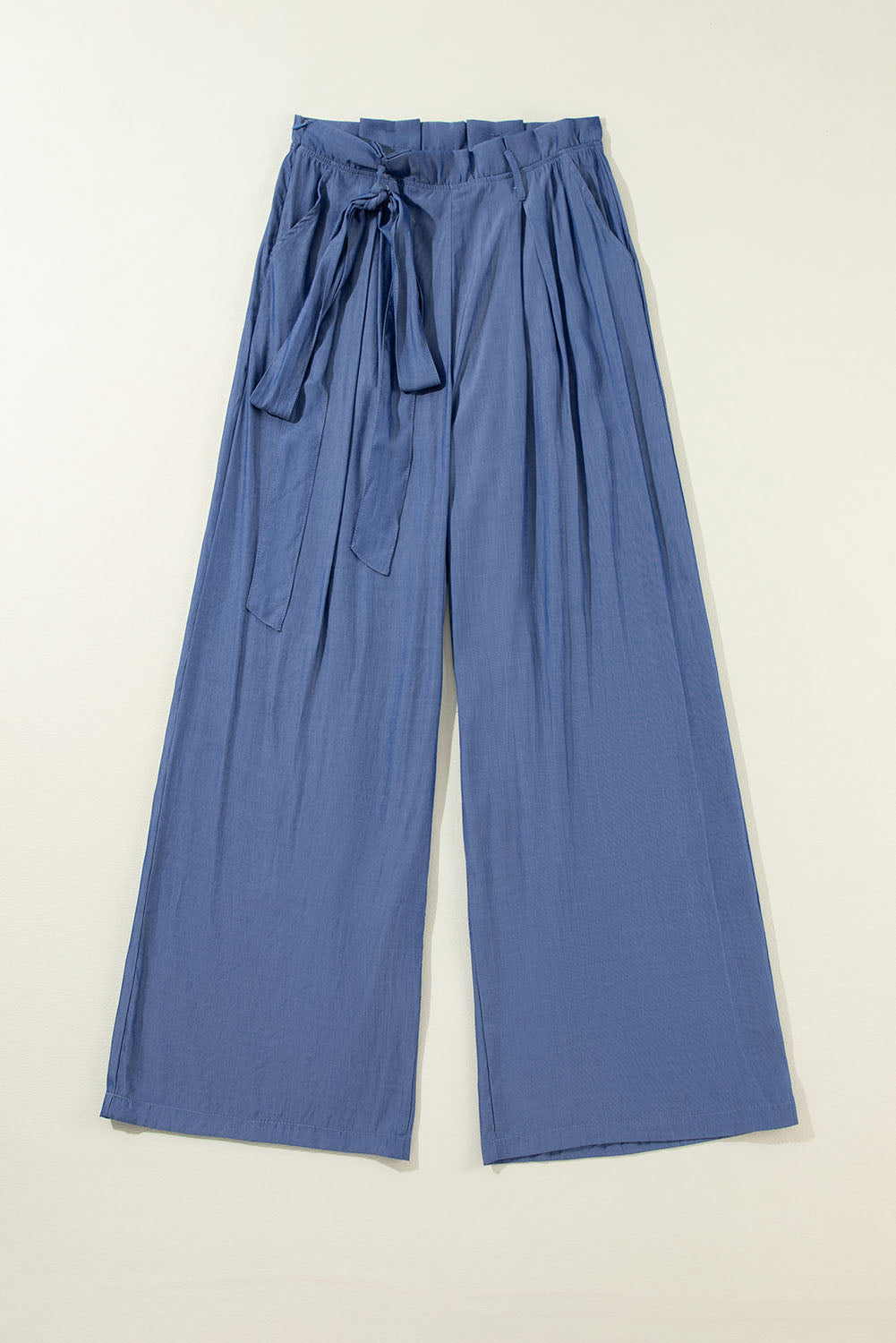 Chic belted palazzo pants - wild wind