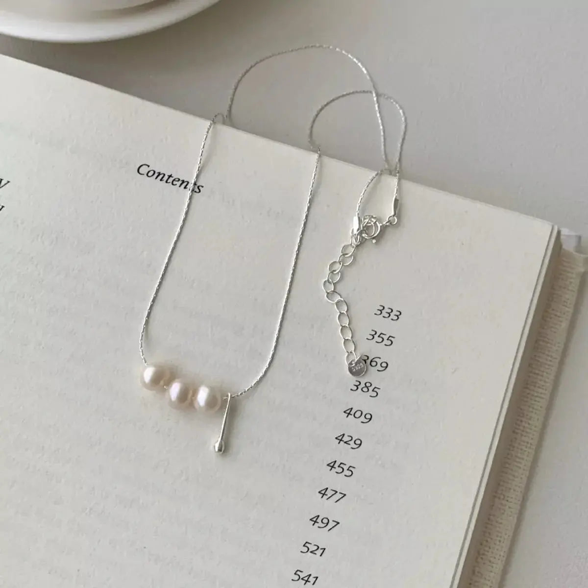 Freshwater Pearl 925 Sterling Silver Necklace Simply Love