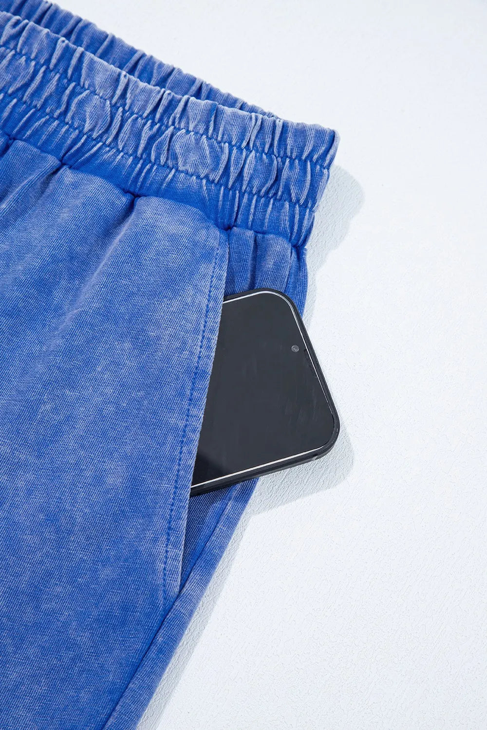 Acid Wash Star Patched Rolled Trim Top and Pants Set - Product image 9 by Simply Love