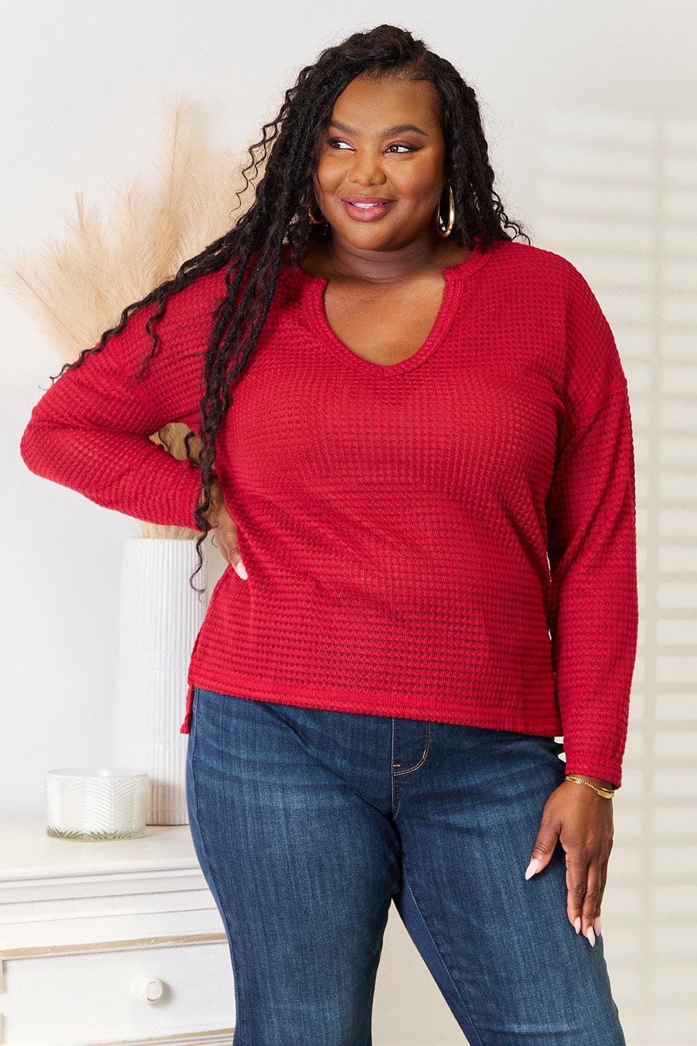 Wide notch relaxed top for all-day comfort and style