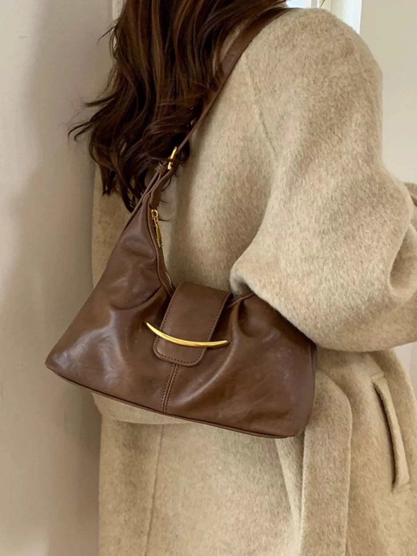 Buckle Adjustable Strap Crossbody Bag Simply Love