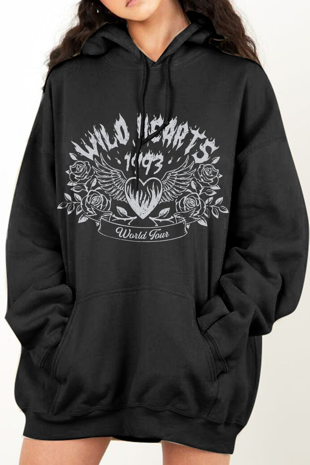 Simply Love: 90s Wild Hearts Hoodie