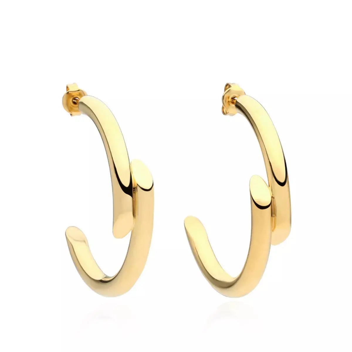 Chunky C-Hoop Earrings Simply Love